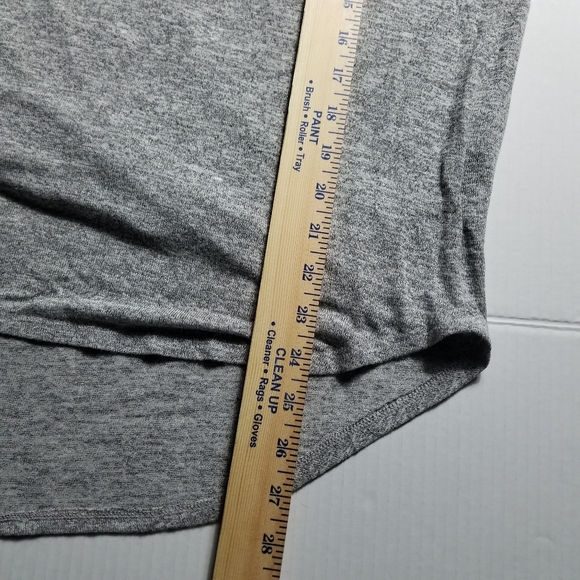 NWOT NATURAL LIFE WOMEN'S OPEN BACK GRAY SHORT SLEEVE BLOUSE SIZE LARGE - Picture 6 of 11